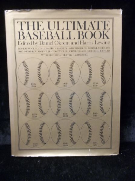 1979 The Ultimate Baseball Book Edited by Daniel Okrent & Harris Lewine