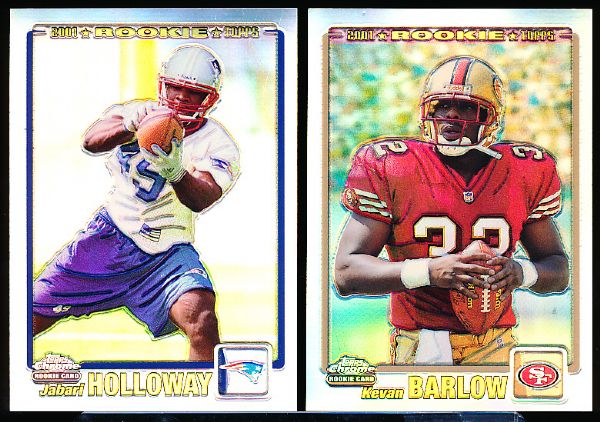 2001 Topps Chrome Football- 5 Diff. SP RC’s