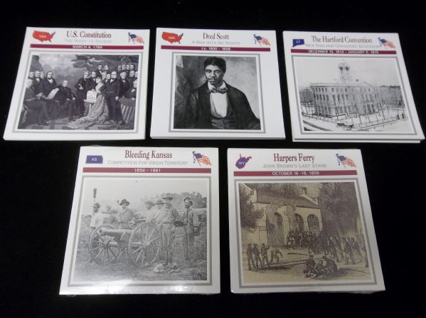 1993-95 Atlas Editions American Civil War Subscription Cards- Series #1 to 5- (100 Diff. Cards)