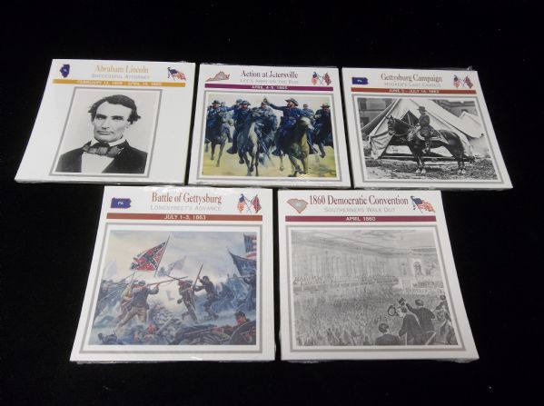 1993-95 Atlas Editions American Civil War Subscription Cards- Series #11 to 15- (100 Diff. Cards)