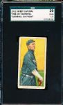 1909-11 T206 Bb- Lee Tannehill, Chicago Amer- SGC 20 (Fair 1.5)- Tannehill on Front - Sweet Caporal 460 scrollback Factory 42 overprint.