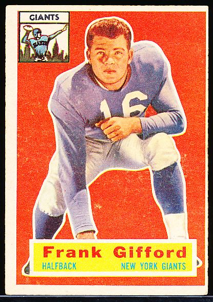 1956 Topps Ftbl. #53 Frank Gifford, Giants