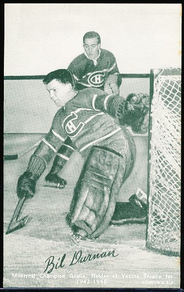 1948 Exhibit Champions Hockey- Bill Durnan, Canadiens