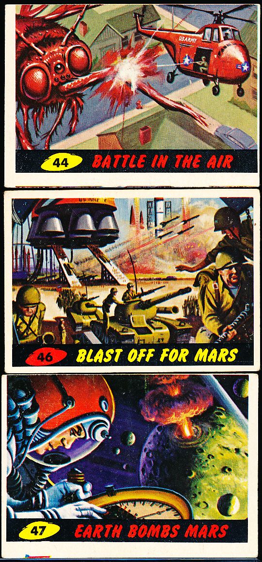 Lot Detail - 1962 Bubbles/Topps “Mars Attacks” Non-Sports- 3 Diff. Cards