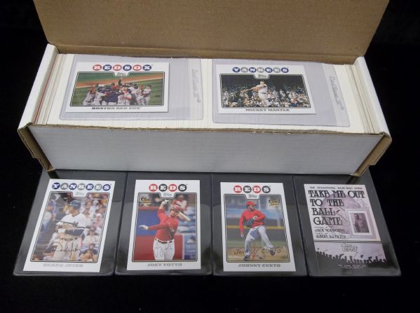 2008 Topps Baseball Complete Set of 660 with Extra #234 Red Sox with Guiliani
