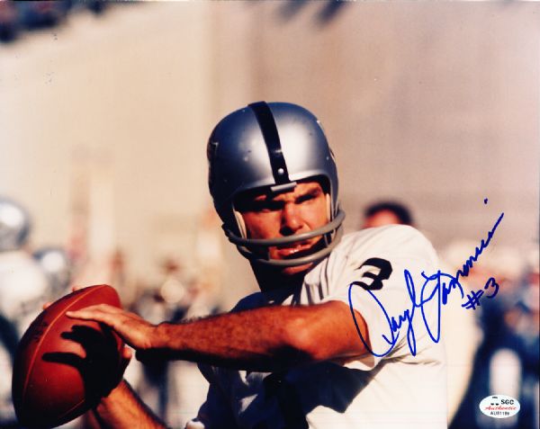 Daryle Lamonica Autographed Oakland Raiders Color 8” x 10” Photo- SGC Certified