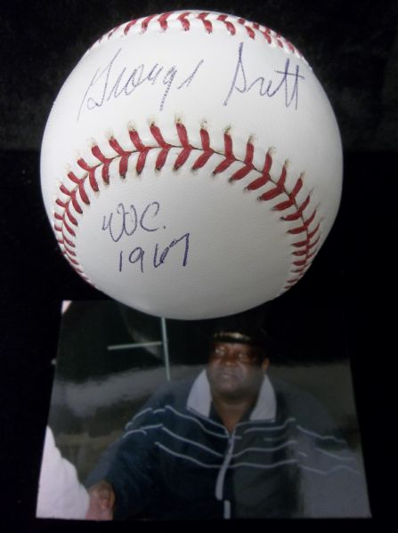 George Scott Autographed Official MLB (Selig Commissioner) Baseball