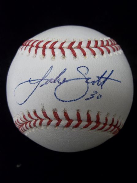 Luke Scott Autographed Official MLB (Selig Commissioner) Baseball