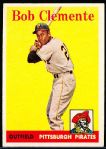 1958 Topps Baseball- #52 Bob Clemente, Pirates