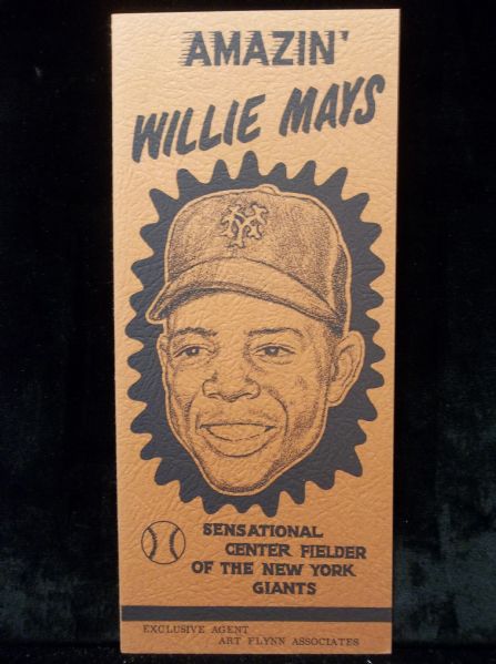 1950’s Art Flynn Associates Advertising Brochure Bsbl. - Willie Mays- New York Giants