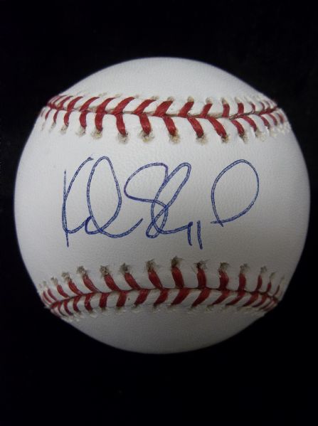 Kelly Shoppach Autographed Official MLB (Selig Commissioner) Baseball