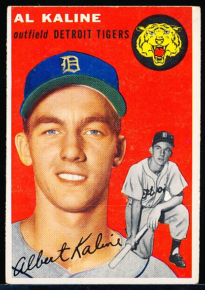 1954 Topps Baseball- #201 Al Kaline Rookie