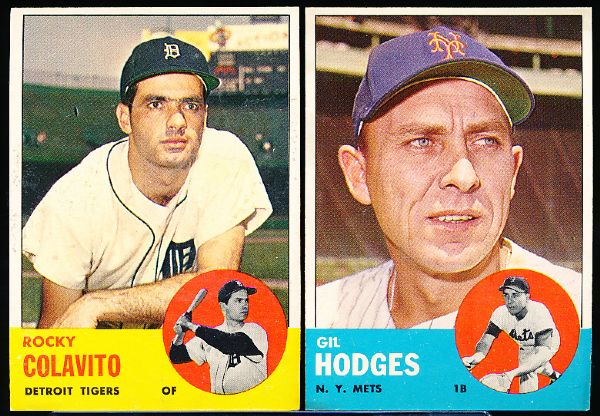 1963 Topps Baseball- 5 Cards