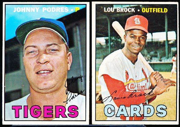 1967 Topps Bb- 5 Cards