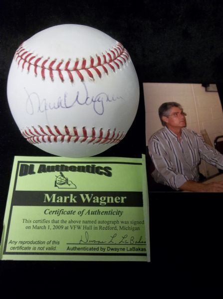 Mark Wagner Autographed Official MLB (Selig Commissioner) Baseball