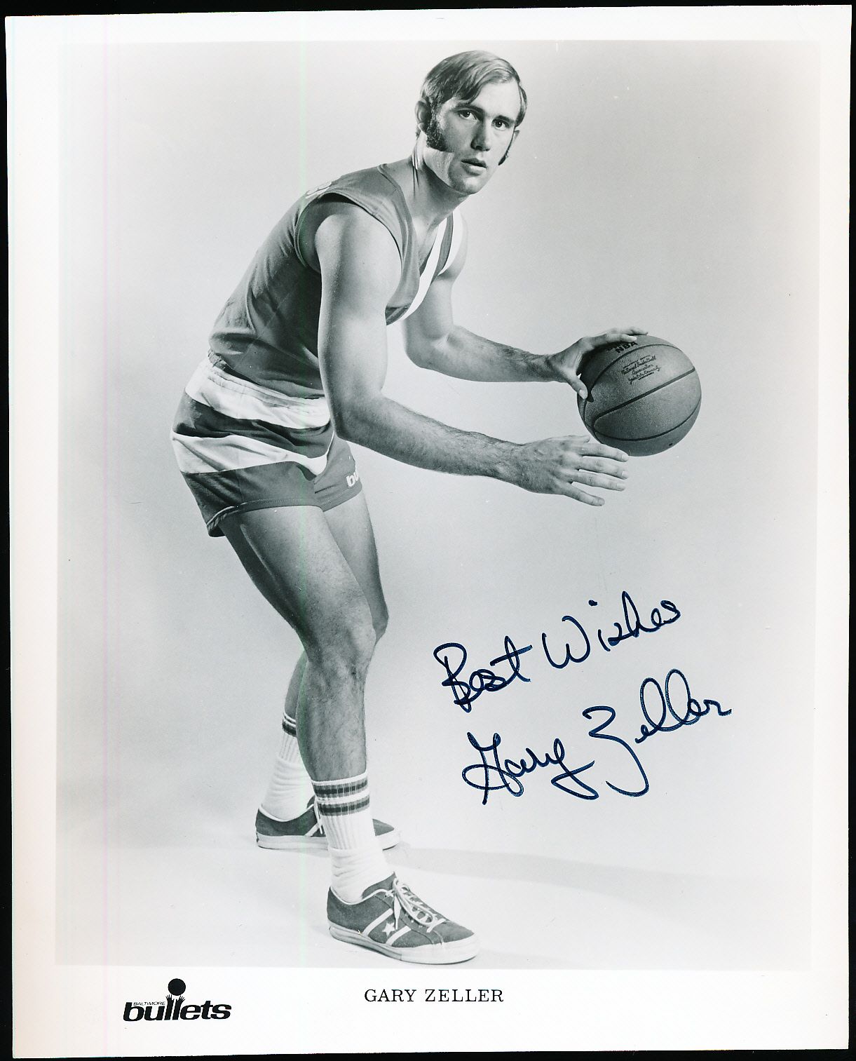 Lot Detail - Gary Zeller Autographed Baltimore Bullets B/W 8” X 10 ...