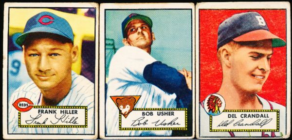 1952 Topps Baseball- 3 Diff.