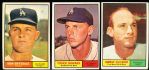 1961 Topps Bb- 3 Cards