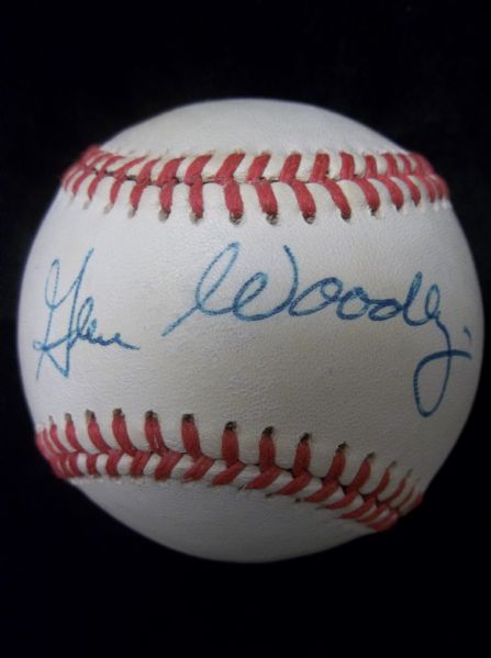 Gene Woodling Autographed Official A.L. (Bobby Brown President) Baseball