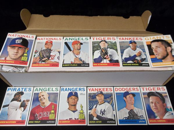 2013 Topps Heritage Baseball Complete Set of 500 with Basic SP’s #426-500