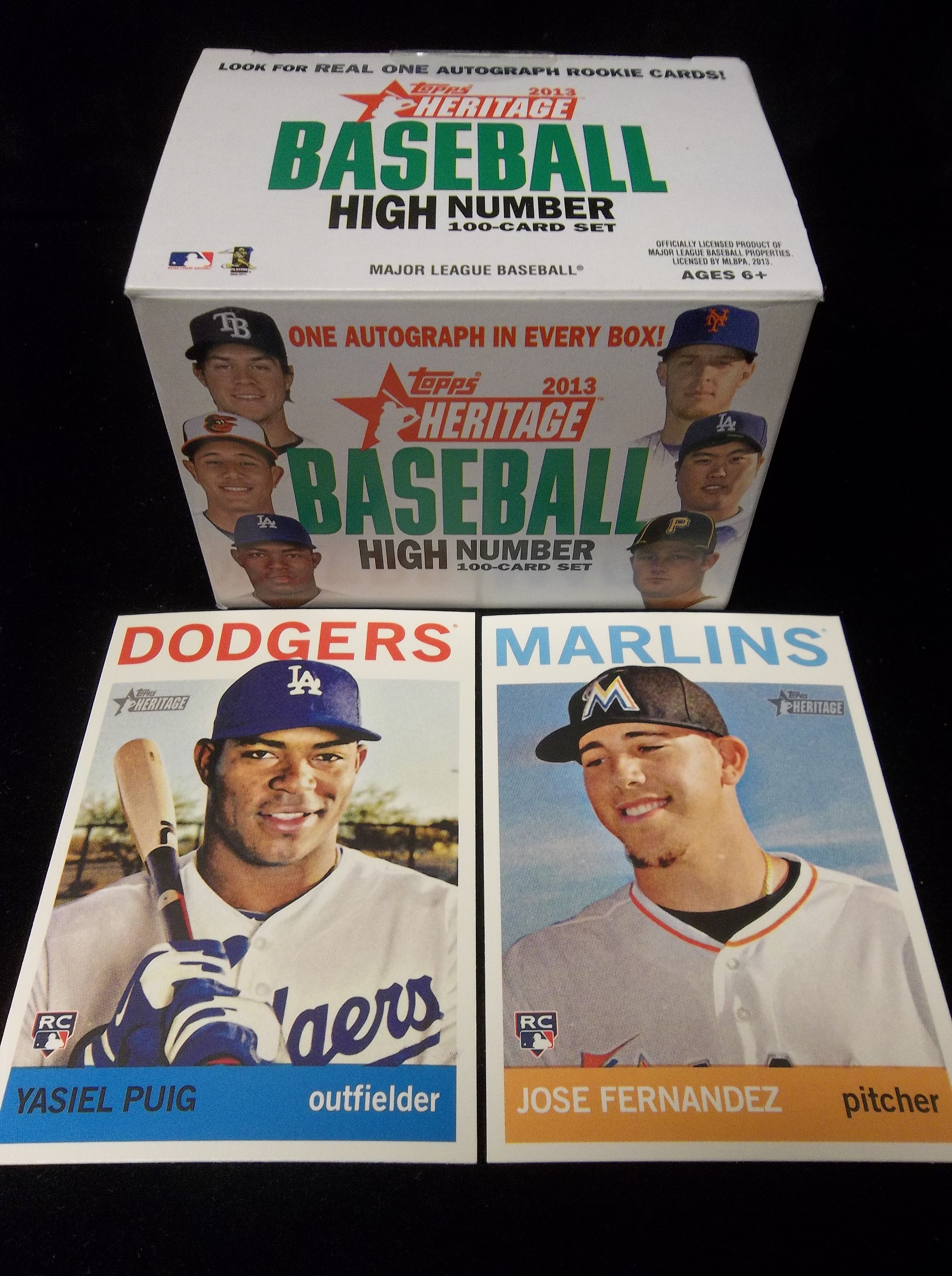 Lot Detail 2013 Topps Heritage Baseball Opened High Number Factory