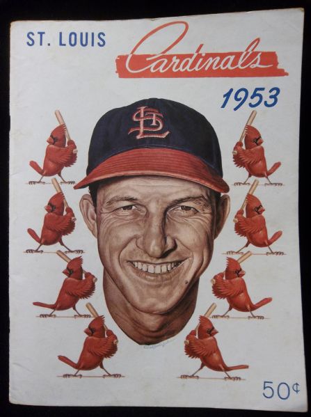 1953 St. Louis Cardinals Yearbook- Stan Musial Cover!