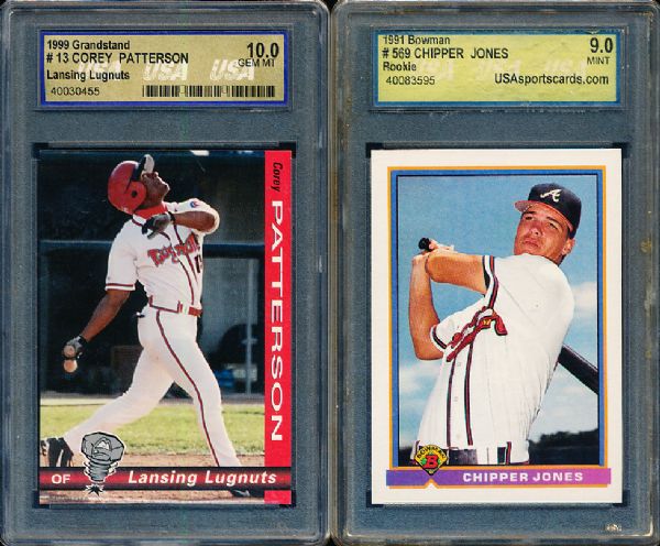 “USA Grading”- 6 Graded Baseball Cards