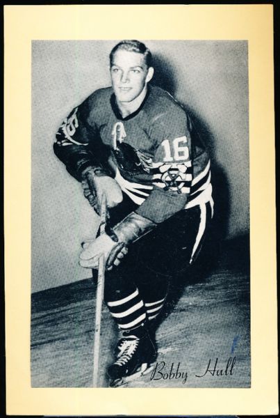 1944-63 Beehive Type 2 Hockey Photos- Bobby Hull, Red Wings