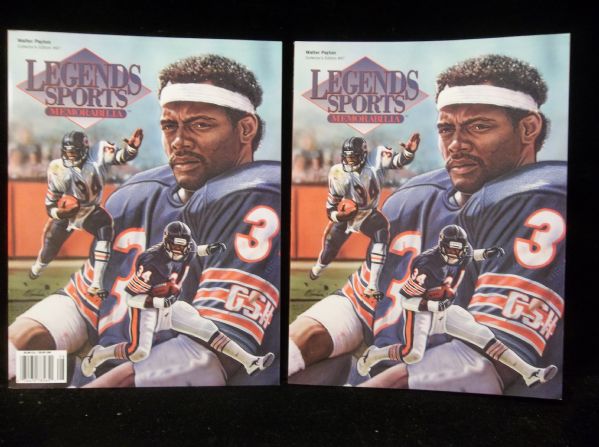 1999 Legends Sports Memorabilia Magazines- Issue #97 Walter Payton Cover- 2 Issues