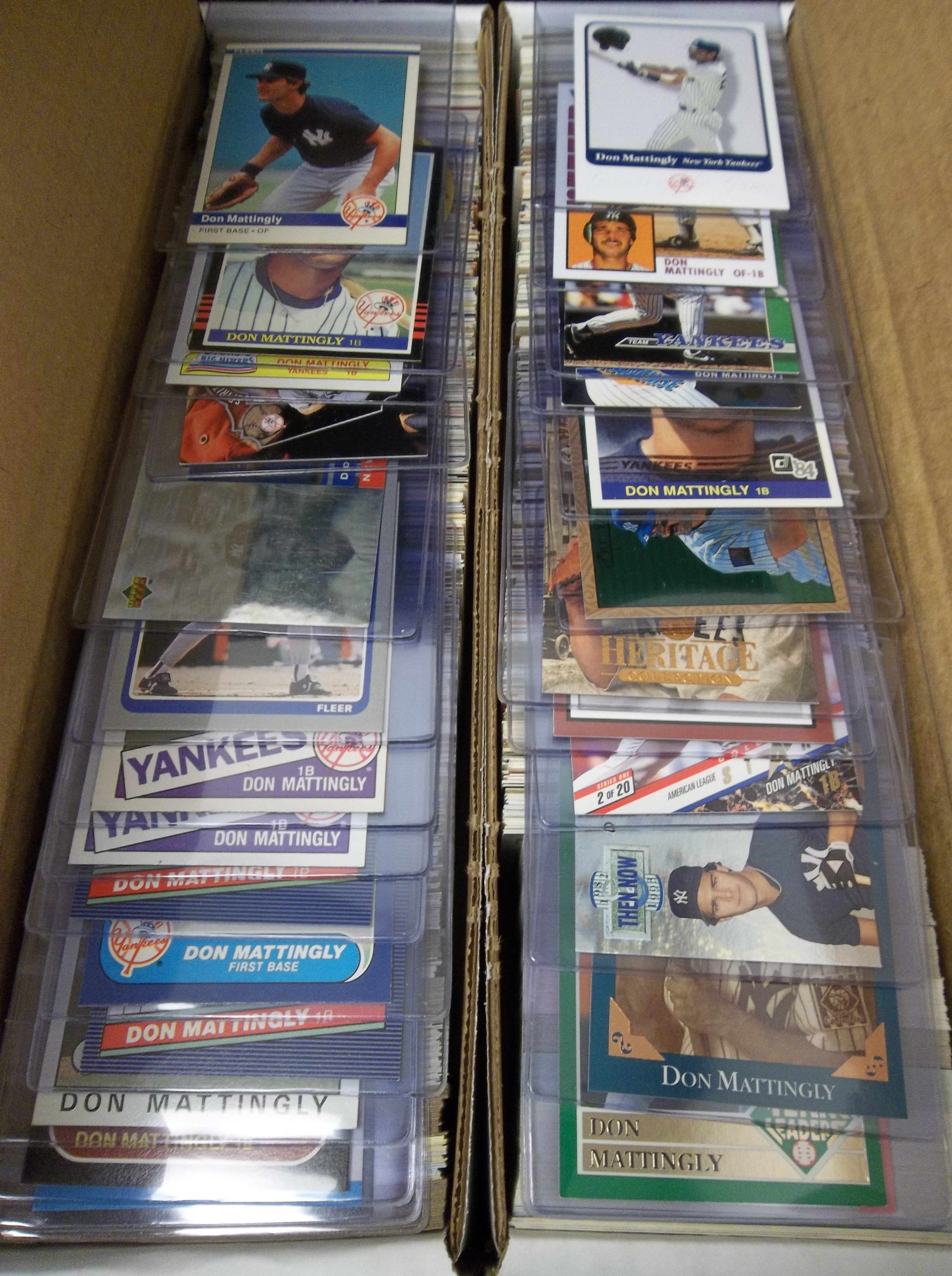 Lot Detail - Don Mattingly- An 800-Count Box Full + Another 800-Count Box  90% Full