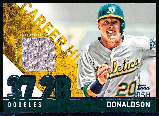 Lot Detail - 2015 Topps Baseball- Career High Relics”- #CRH-JD Josh  Donaldson, A's