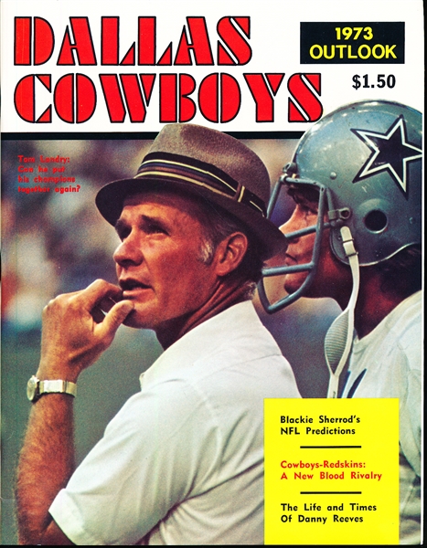 1973 Dallas Cowboys Outlook Magazine