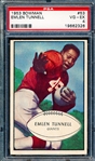 1953 Bowman Football- #53 Em Tunnell, Giants- PSA Vg-Ex 4 