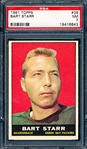1961 Topps Football- #39 Bart Starr, Packers- PSA NM 7 