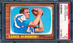 1966 Topps Football- #119 Lance Alworth, San Diego- PSA Ex 5 