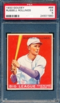 1933 Goudey Baseball- #88 Russell Rollings, Atlanta Crackers- PSA Ex 5 