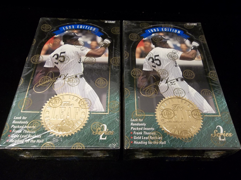 1993 Leaf Baseball- Series #2- 2 Unopened Wax Boxes