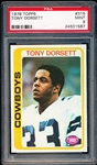 1978 Topps Football- #315 Tony Dorsett, Cowboys- PSA Mint 9 
