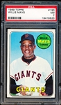 1969 Topps Baseball- #190 Willie Mays, Giants- PSA NM 7