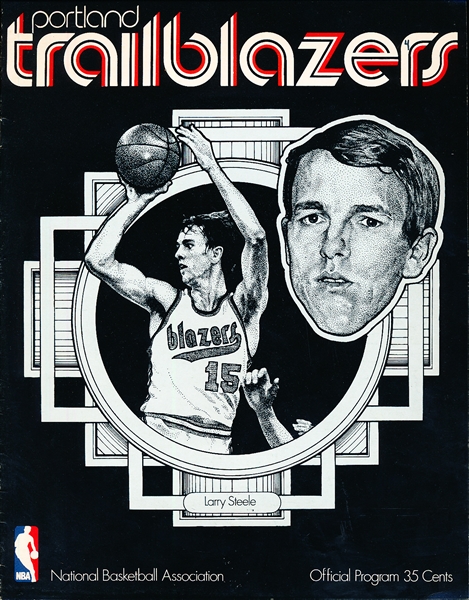 1971-72 Cincinnati Royals @ Portland Trail Blazers NBA Program