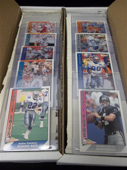 1991 & ’92 Pacific Football Complete Sets of 660 Cards