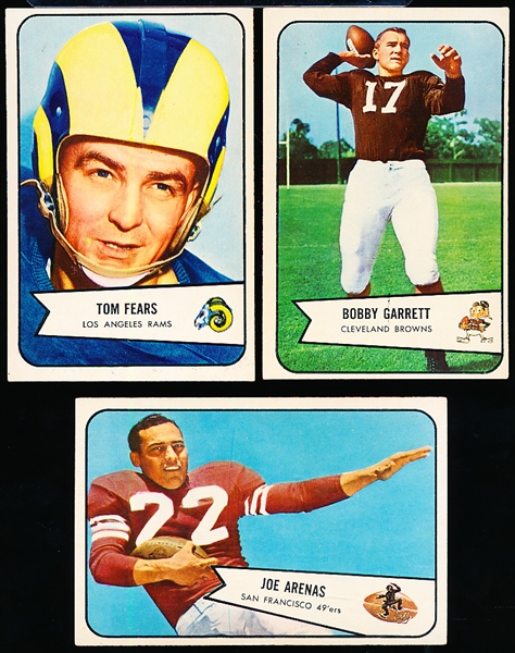 1954 Bowman Fb- 3 Cards