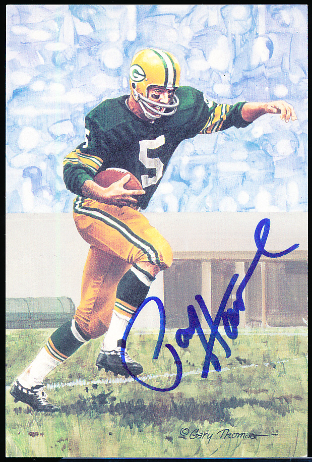 Paul Hornung Autographed 1990 Goal Line Art Card #44 Green Bay Packers SKU  #219301 - Mill Creek Sports