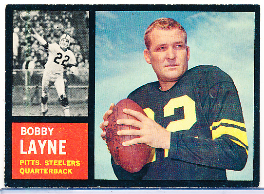 1962 Topps Football Card #127: Bobby Layne