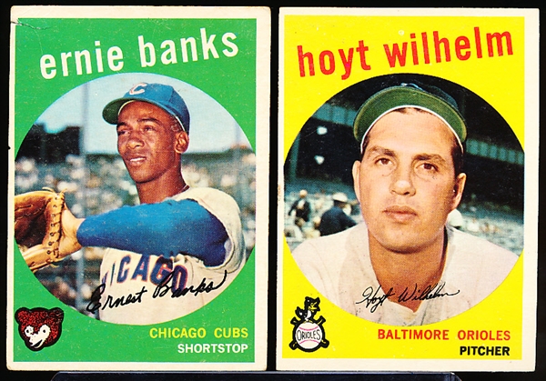 1959 Topps Baseball- 4 Cards