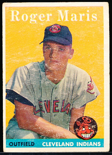 1958 Topps Bb- #47 Roger Maris, Indians- Rookie! 