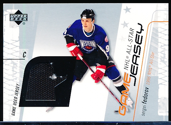 2002-03 Upper Deck Hockey- “All-Star Jerseys”- #AS-SF Sergei Federov