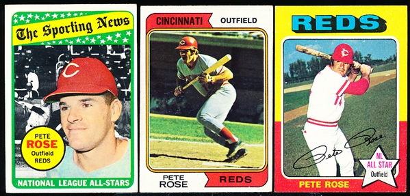 Pete Rose- 3 Cards