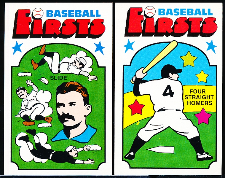 1974 Fleer “Baseball Firsts” Complete Set of 42