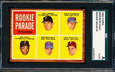 1962 Topps Baseball- #593 Rookie Parade(Bob Veale)- SGC A (Authentic)- Hi# SP!